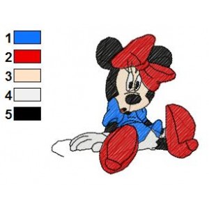 Minnie Mouse Embroidery 2